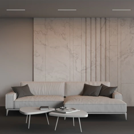 Встраиваемый линейный светильник светодиодный Maytoni Technical LL313009 3000K 50x35 черный 500 мм