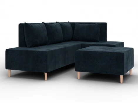 Диван угловой модульный с пуфом Лига-126 угол правый Лига Диванов 137749