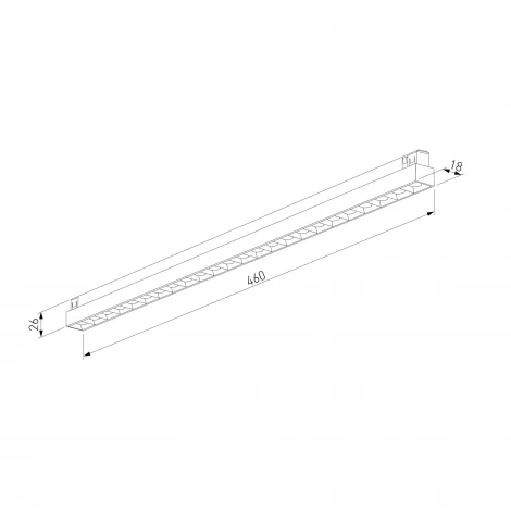 Трековый светильник магнитный светодиодный 20W 48V 4000K (титан) Elektrostandard Line Magnetic 85529/01