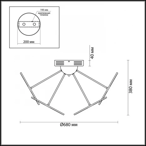 Потолочная люстра Odeon Light Spring 4104/60CL
