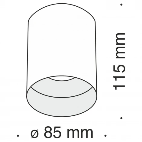 Накладной потолочный светильник Slim GU10 1x50Вт Maytoni Technical C014CL-01W (220V)