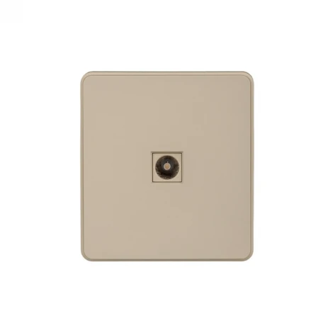 Розетка TV с/у шелк Kranz Round KR-78-0723-7