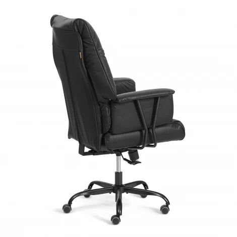 Кресло Линкольн Металбл/Lincoln Metalbl кож/зам, черный, 36-6 Tetchair 25686