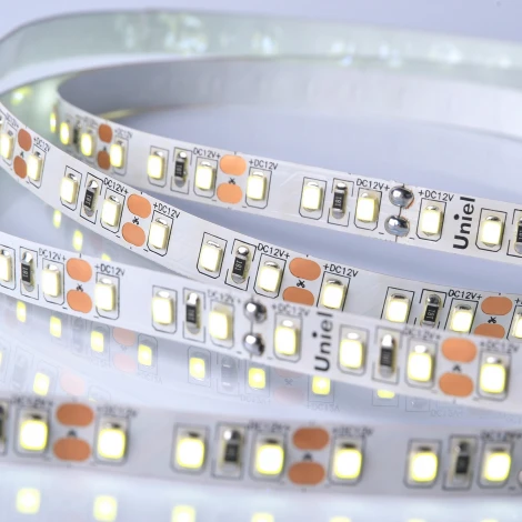 Светодиодная лента Uniel ULS-M13-2835-120LED/m-8mm-IP20-DC12V-9,6W/m-5M-6500K PROFI катушка в герметичной упаковке