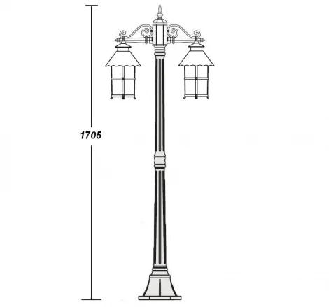 Наземный фонарь Oasis Light Caior L 81508А