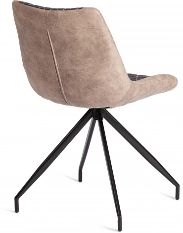 Обеденный стул Tetchair KELT (Металл,Ткань наппа/Коричневый,Черный )