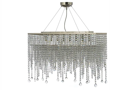 Подвесная большая люстра Arti Lampadari Milano E 1.5.70X25.105 N (220V, хрусталь, на тросе)