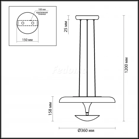 Подвесной светильник Odeon Light Vaga 4095/18L