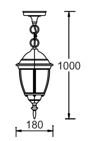 Уличный светильник подвесной Oasis Light Arsenal S Bg 91205