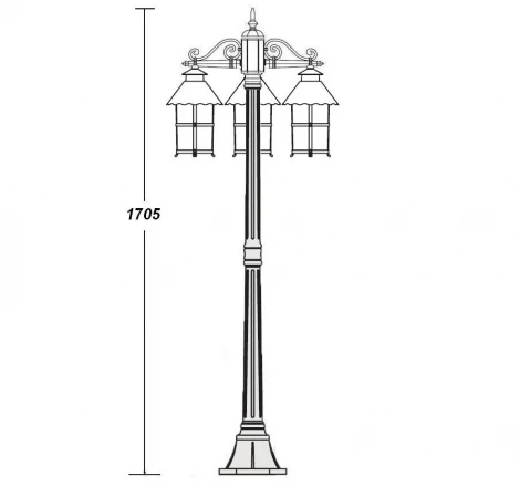 Наземный фонарь Oasis Light Caior L 81508В