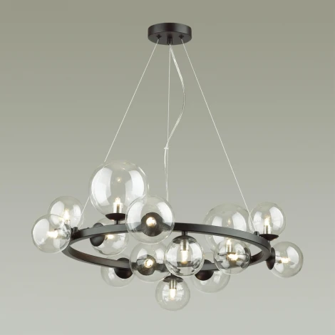 Подвесная люстра Odeon Light Tovi 4818/14 (220V, на тросе, шарики, молекулы)