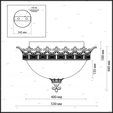 Потолочный светильник Odeon Light Varza 2430/3C