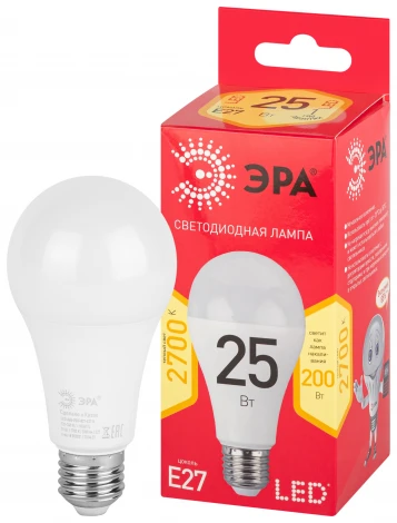 Лампочка светодиодная E27 25Вт ЭРА LED A65-25W-827-E27 R LED A65-25W-827-E27 R