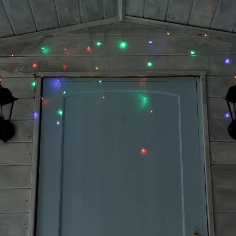 Бахрома светодиодная с эффектом мерцания, 10м. соединяемая, 480 светодиодов, разноцветный свет Uniel ULD-B10008-480/TTK MULTI IP44