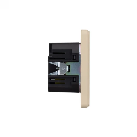 Розетка USB-A+Type-C 3А с функцией быстрой зарядки шелк Kranz Round KR-78-0734-7