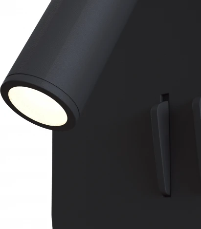 Настенный светильник (бра) Ios 176 3000К 9Вт IP 20 LED Maytoni Technical C175-WL-01-6W-B (220V, выключатель)