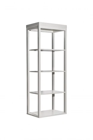 151SV-000019 Шкаф-витрина открытый узкий с тумбой прикроватной с 2-мя ящиками Garda Decor