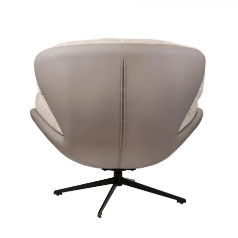 Кресло BLISS серый, экокожа, шенилл Bradex Home FR 1069