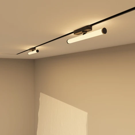 Трековый светильник однофазный 220V Denkirs Strom DK6438-BK (LED)
