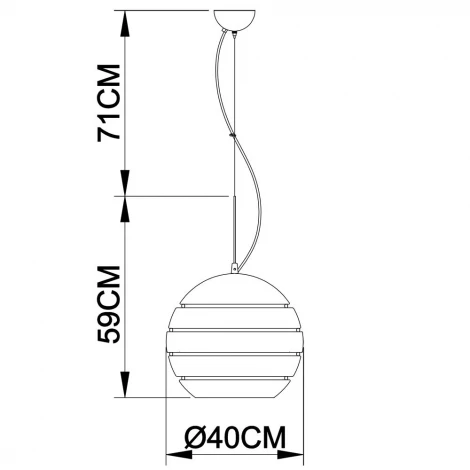 Подвесной светильник Arte Lamp Fetta A3055SP-1SS