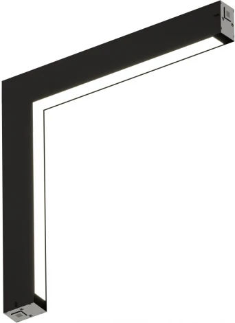 Трековый угловой светильник светодиодный однофазный 220V Denkirs Smart Linear DK8015-BK