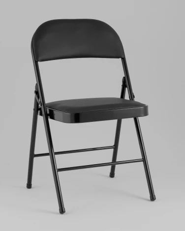 Стул складной GJ-22 чёрный иск.кожа Stool Group УТ000042551