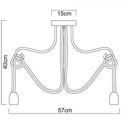 Потолочная люстра Arte Lamp Nodo A9477PL-5WG