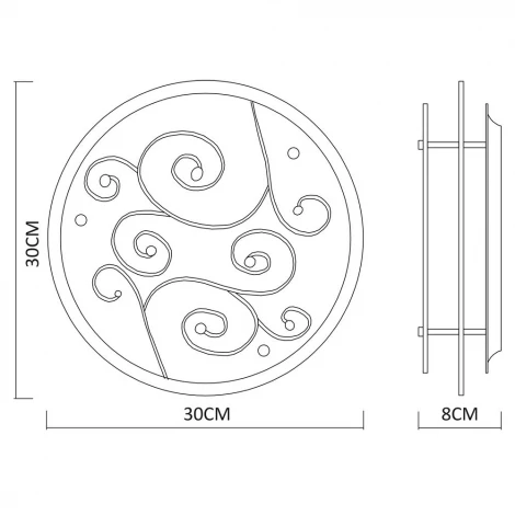 Потолочный светильник Arte Lamp Esmeralda A4815PL-2CC