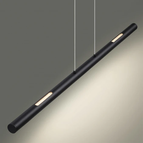 Подвесной светильник Odeon Light Mali 6643/45L IP20 LED 49W 3000K 220V черный/металл/акрил (на проводе)
