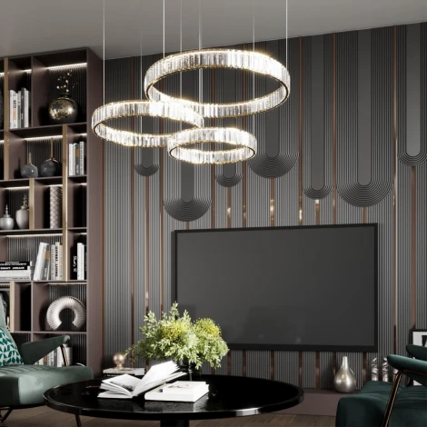 Подвесной светильник Vekia 5015/30L (LED, 220V, на тросе, кольцо)