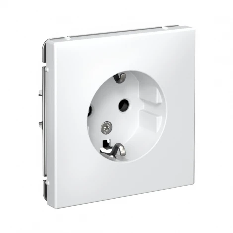 Розетка с заземлением (белый) Systeme Electric GAL000143