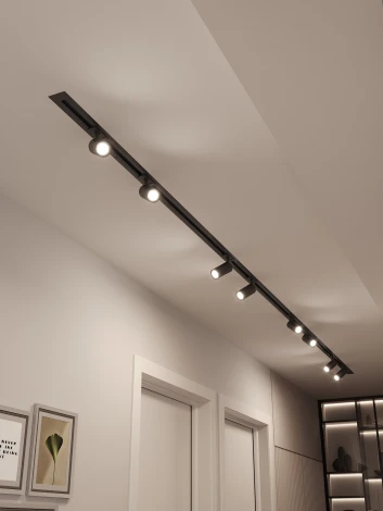 Трековая система в сборе встраиваемая однофазная 220V Hesby Lighting Skylite №3 HSBL_kompl_S003_VI4B4K