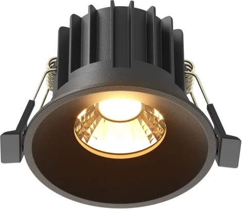 Встраиваемый светильник Maytoni Round DL058-12W2.7K-B (LED, 220V, круглые)