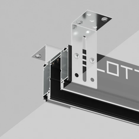 Профиль-трек Denkirs Smart Slott TR2014-BK, для натяжных потолков, 2 м, алюминий, черный (220V)