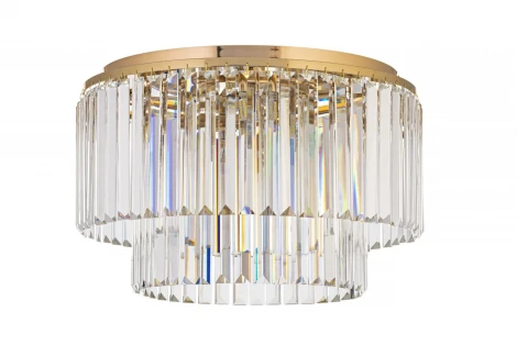 Подвесная люстра Arti Lampadari Enio E 1.5.D50.101 GP (220V, хрусталь, на тросе)