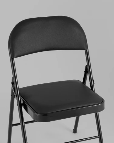 Стул складной GJ-22 чёрный иск.кожа 6 шт. Stool Group УТ000043172