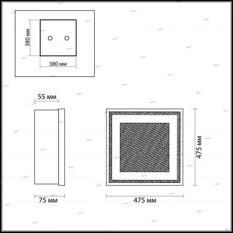 Настенно-потолочный светильник Odeon Light Ulen 2737/4W