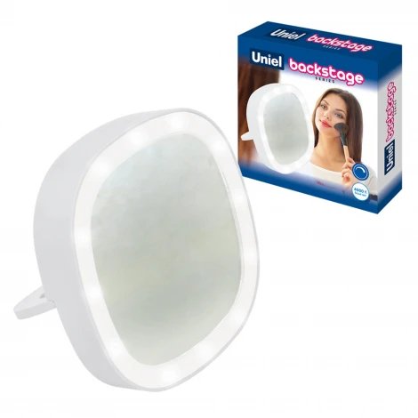 Зеркало с подсветкой Uniel ULK-F71 3AAA WHITE (LED, выключатель)