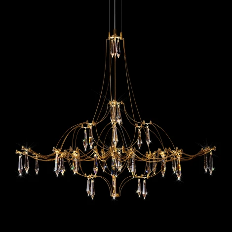 Подвесная люстра светодиодная Loft It Mira 10588/800 Gold Asfour