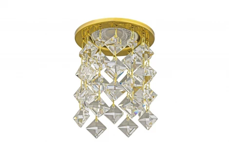 Встраиваемый светильник хрустальный Dio D'Arte Osimo Gold GU10.5.14.8.103 G (220V, круглые)