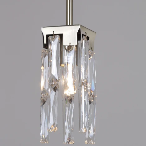 Подвесной светильник хрустальный ILLUMICO IL3600-5PSQ-26 AB DS