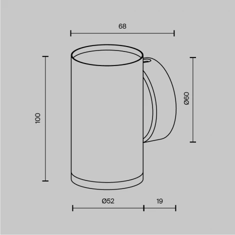 Настенный светильник (бра) FOCUS S GU10х1 10Вт IP 20 Maytoni Technical C068WL-01W (220V, круглые)