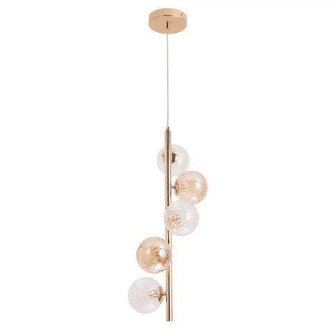 Подвесной светильник Arte Lamp Etereo A5261SP-5GO (220V, на проводе, шарики)