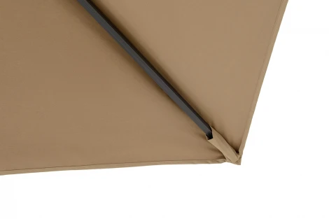 "Фабриано" зонт двухкупольный 3x3м на алюминиевой опоре, тент темно-серый 4SIS TA001 3x3m