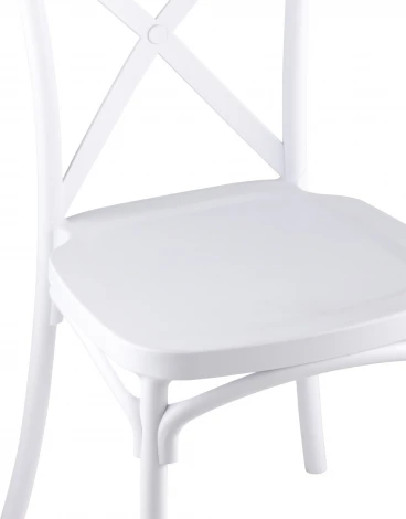 Стул Кроссбэк пластиковый белый 4 шт Stool Group (арт.УТ000037439)