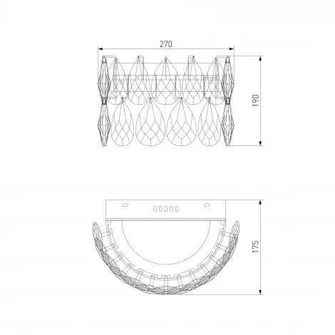 Настенный светильник Bogate's Marvel 437/1 Strotskis (LED, 220V, подвески)
