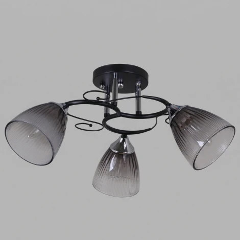 Потолочная люстра на штанге Reluce 13560-0.3-03 BK+CR