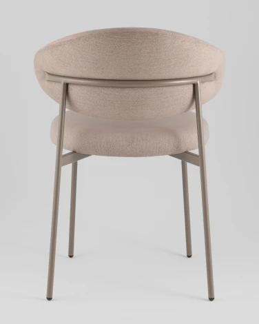 Стул Evan велюр бежевый каркас бежево-серый Stool Group УТ000042348