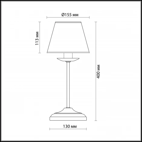 Интерьерная настольная лампа Odeon Light Meisa 2771/1T