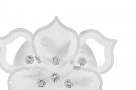 Потолочная люстра ярусная Natali Kovaltseva HIGH-TECH LED LAMPS 82028 (регулировка яркости, 220V, пульт управления, цветы)